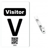 Custom Printed Numbered QR Code PVC Badges - 10 pack